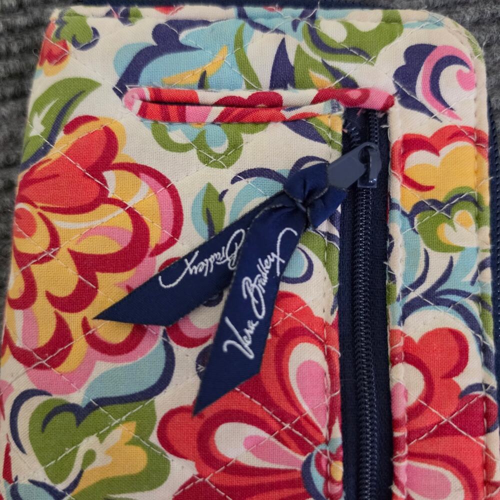 Vera Bradley "Hope Garden" Multicolor Floral Print Zip Around Wallet - Picture 6 of 6